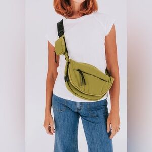 FP Movement by Free People Olive Green Crossbody Belt Bag